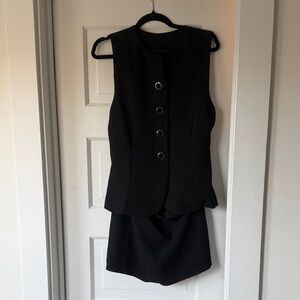Zara Black Button Up Dress